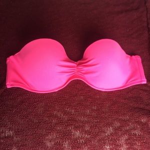 Strapless VS pink top